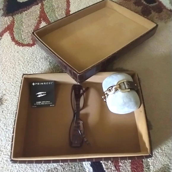 SOLD!!!Jewelry🌅Safari (by Ralph Lauren) Faux Croc Decorative display box/holder - Picture 2 of 12